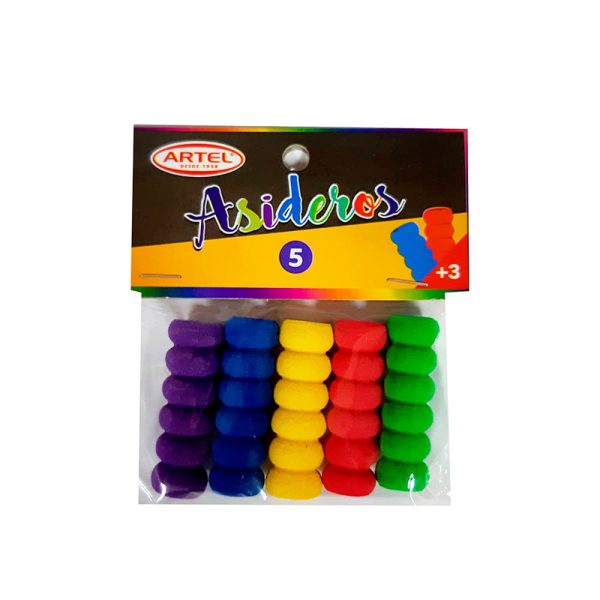 ASIDEROS PARA LAPIZ 5 UNIDADES 5 COLORES ARTEL