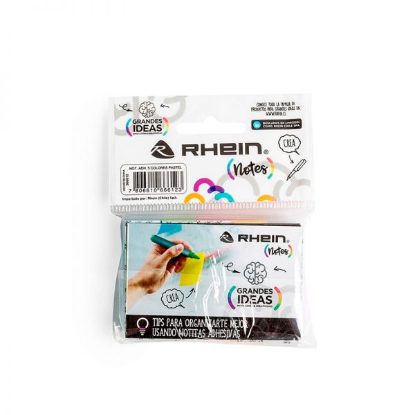 NOTA ADHESIVA 5 COLORES PASTEL 15X50MM 100H X COLOR - Imagen 2