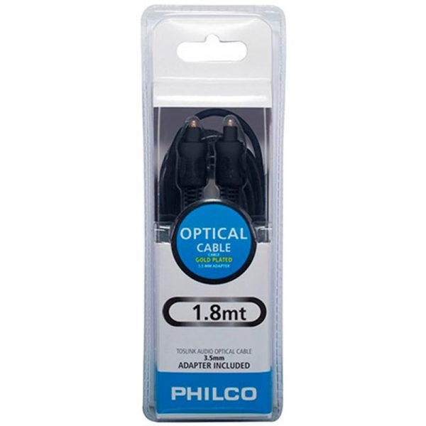 CABLE OPTICO TOSLINK AUDIO 1.8mt 3.5mm