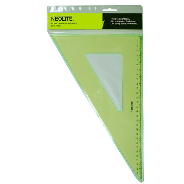 ESCUADRA PLASTICA 60º X 30 CM. NEOLITE