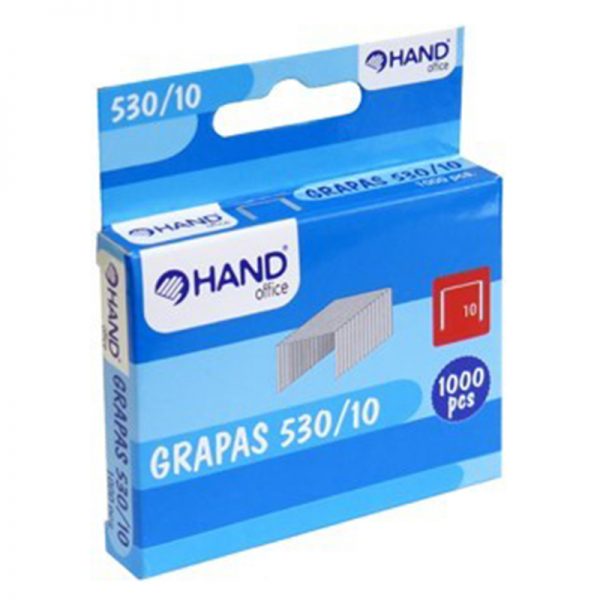 CAJA DE 1000 GRAPAS 530/10 GALVANIZADA HAND