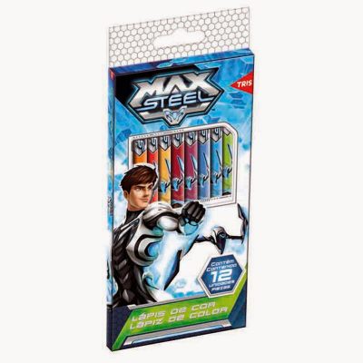 LAPIZ DE COLOR TRIS MAX STEEL 12 UNIDADES