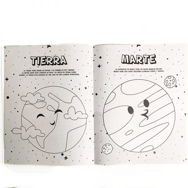 LIBRO PARA COLOREAR VIAJE POR EL ESPACIO - Imagen 2