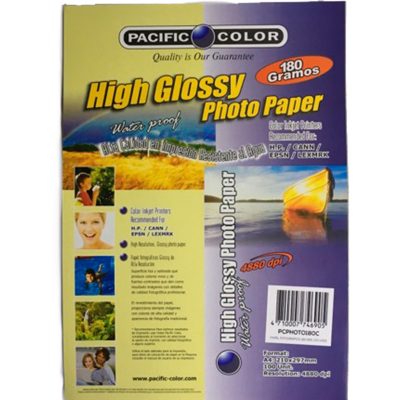 PAPEL FOTOGRAFICO 180 GRAMOS 100 HOJAS