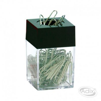 PORTACLIPS MAGNETICO CUADRADO NEGRO ADIX
