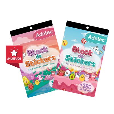 BLOCK DE STICKERS FIGURAS INFANTILES ADETEC