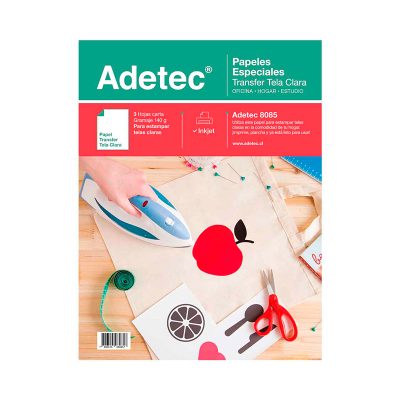 PAPEL TRANSFER PARA ESTAMPAR TELAS CLARAS EDETEC