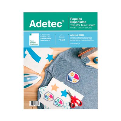 PAPEL TRANSFER PARA ESTAMPAR TELAS OSCURAS ADETEC