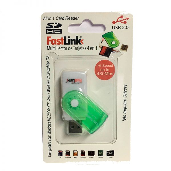 MULTI LECTOR DE TARJETAS 4 EN 1 USB 2.0