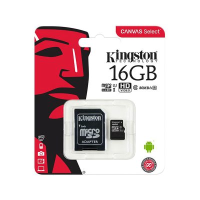 TARJETA DE MEMORIA KINGSTON MICRO SD DE 16 GB