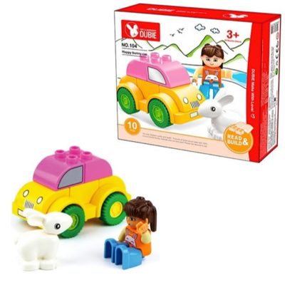AUTO CONEJO FELIZ CONECTABLE DUBIE 10 PCS