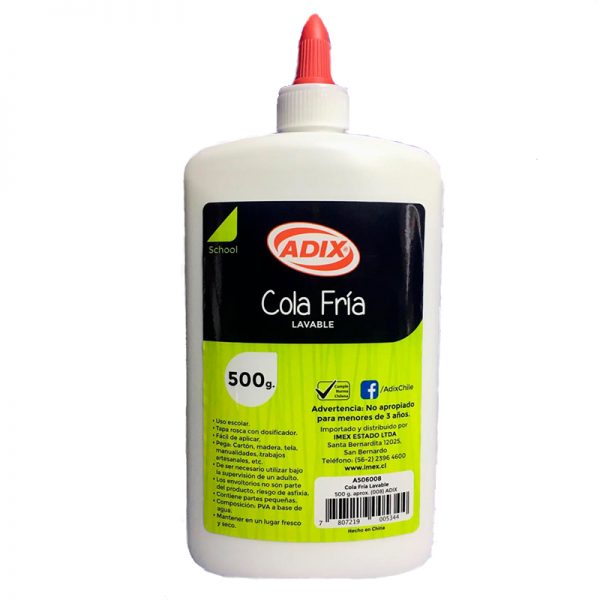 COLA FRIA LAVABLE ADIX 500g.