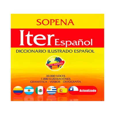 DICCIONARIO ITER ESPAÑOL SOPENA 14 × 14 cm.
