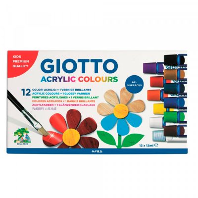 PINTURA ACRILICA GIOTTO 12 COLORES