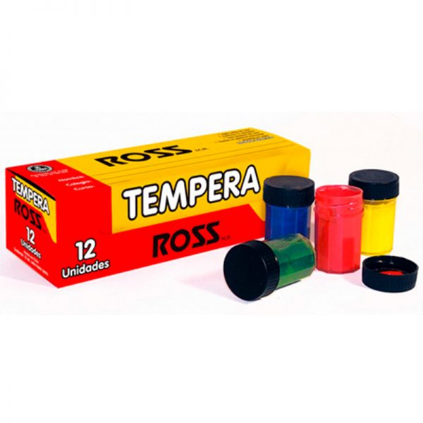 TEMPERA ROSS 12 COLORES