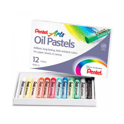 LAPICES OLEO PASTEL 12 COLORES PENTEL