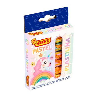 PLASTICINA PASTEL 6 UNIDADES JOVI