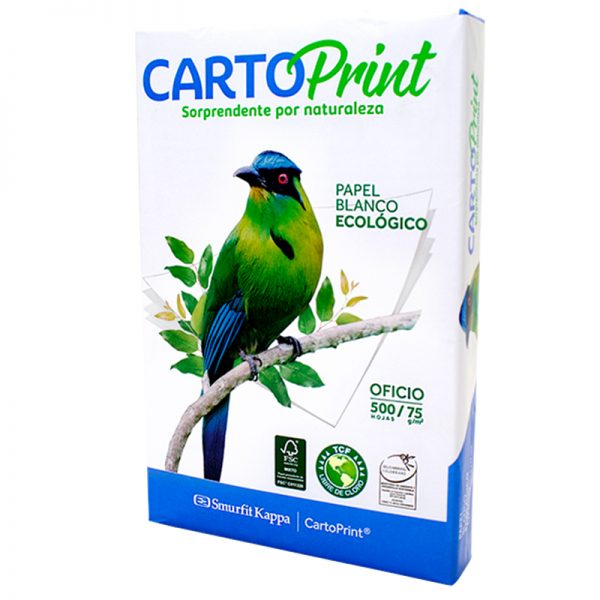 RESMA PAPEL CARTO PRINT OFICIO (21.6 X 33 Cm) 500 Hojas