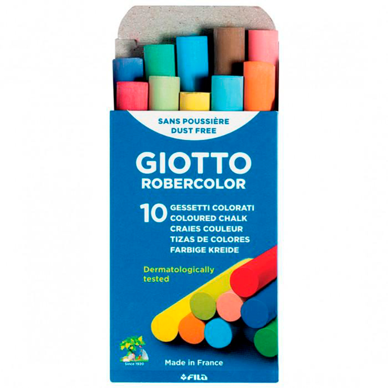 TIZA COLOR GIOTTO 10 UNIDADES – Librería Servicom