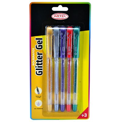 BOLÍGRAFOS GLITTER GEL ARTEL