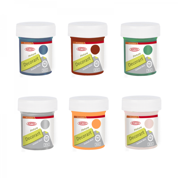 PINTURA DECORART ACABADO MATE 28ML.