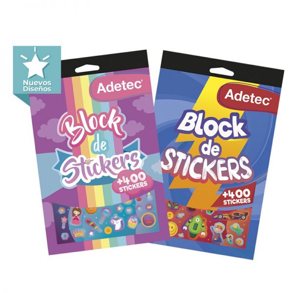 BLOCK DE STICKERS PARA NIÑO Y NIÑA