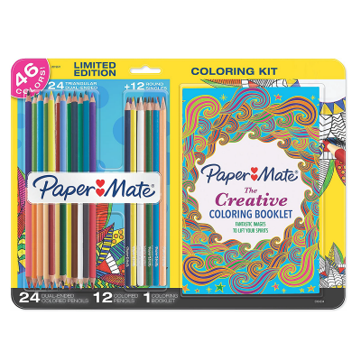 Pack Lápices "Paper Mate" + Libro para colorear