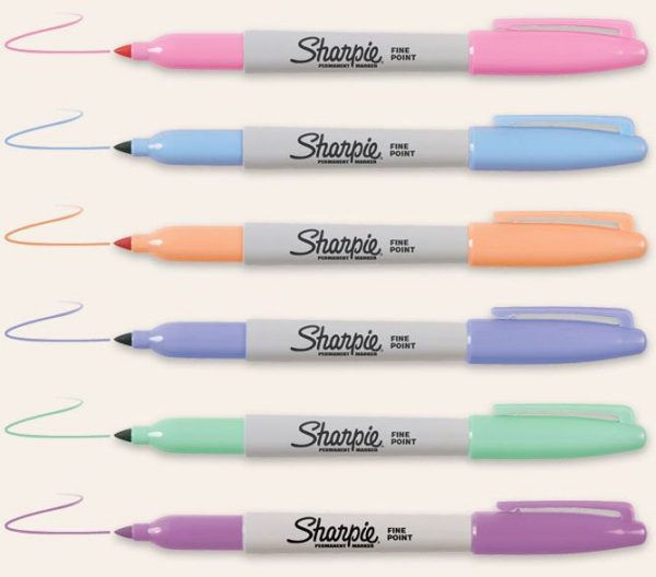 Set Marcadores Sharpie Pastel Punta Fina + 5 Tarjetas - Imagen 2