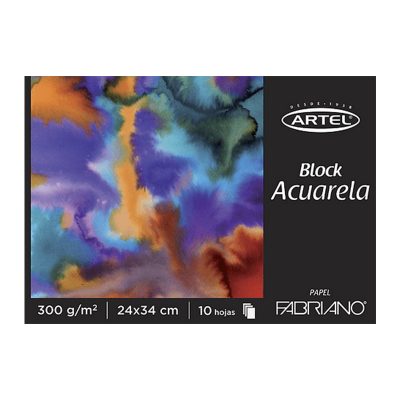 BLOCK FABRIANO ACUARELA 10HJ 300G 24X34 CM ARTEL