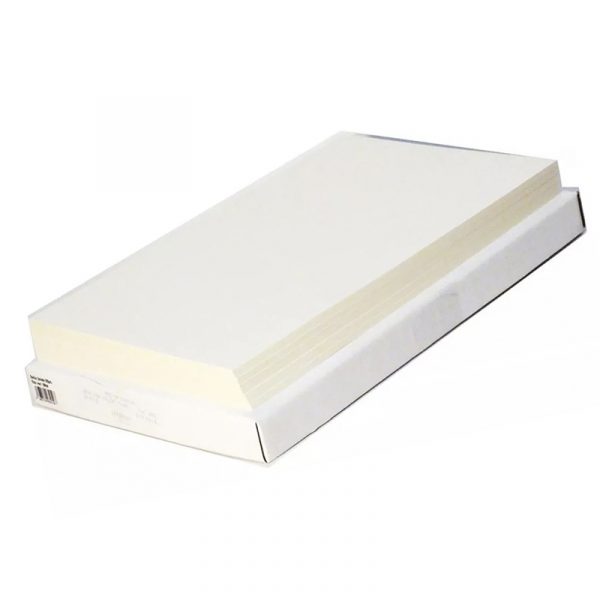 CAJA DE OPALINA GOFRADA OFICIO BLANCA 100UNID. 225GRS.