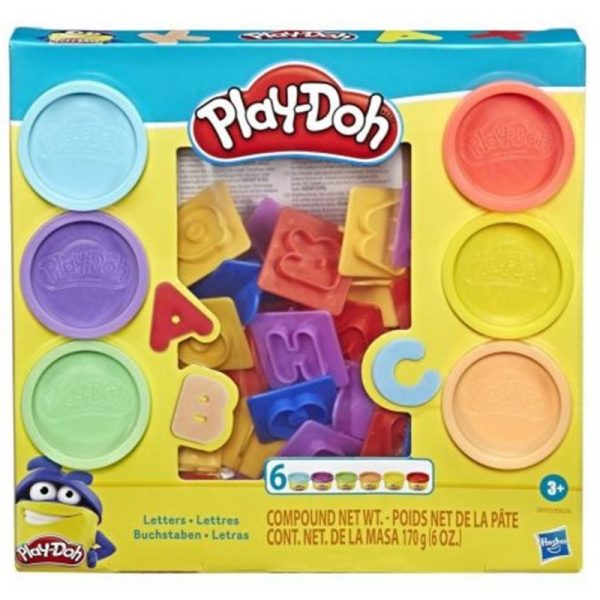 PLAY-DOH LETRAS 6 POTES DE COLORES