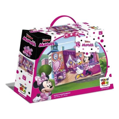 PUZZLE MINNIE MALETA 100 PIEZAS 52X38cms