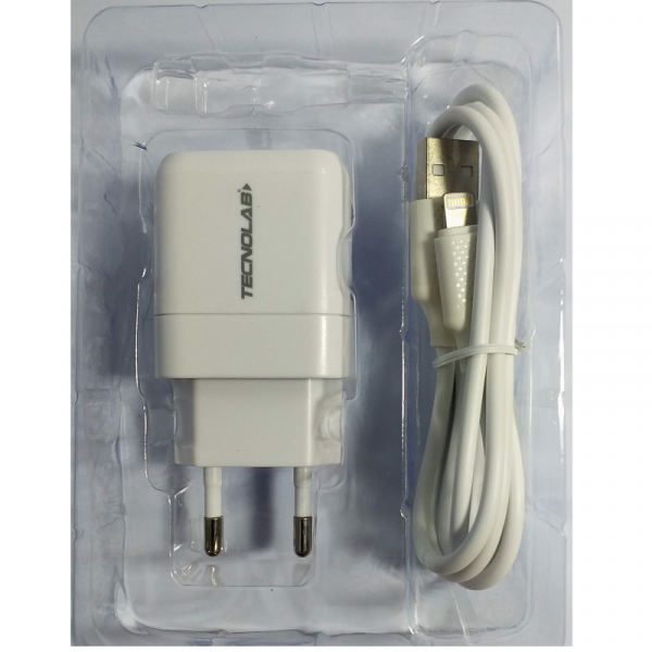KIT CARGADOR DE PARED + CABLE LIGHT-NING - Imagen 2