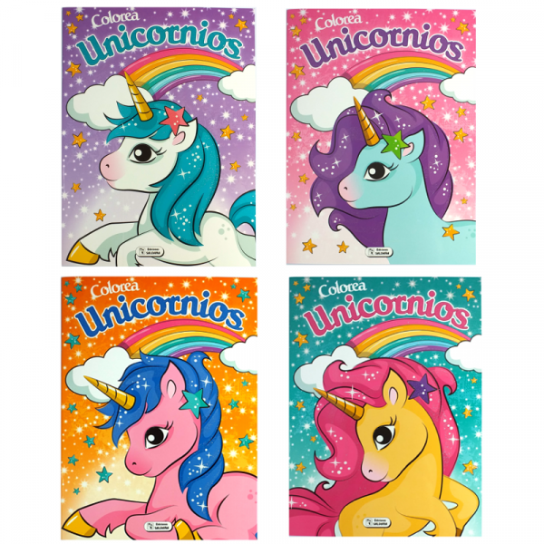LIBRO COLOREA UNICORNIOS