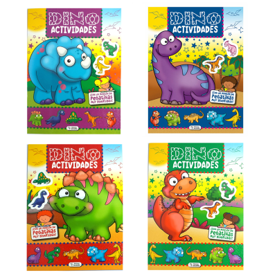 LIBRO DINO ACTIVIDADES CON PEGATINAS