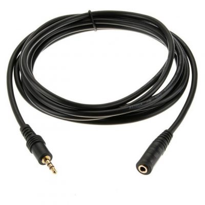 CABLE EXTENSIÓN AUXILIAR 3.5 HEMBRA A 3.5 MACHO 3MTS.