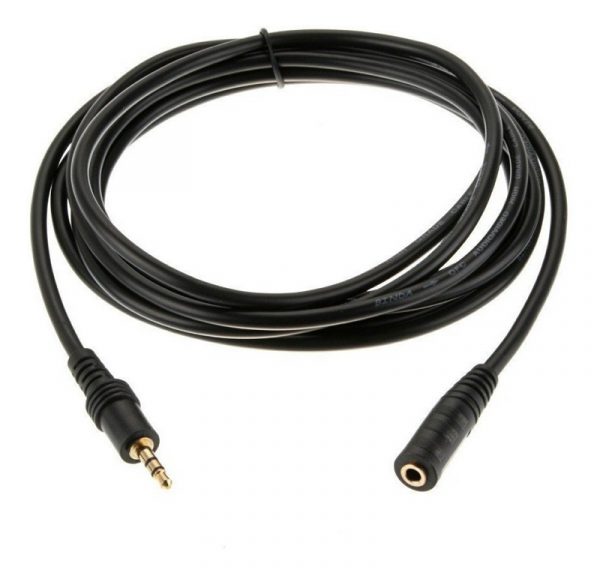 CABLE EXTENSIÓN AUXILIAR 3.5 HEMBRA A 3.5 MACHO 3MTS.