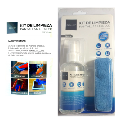 KIT DE LIMPIEZA PANTALLAS LED/LCD