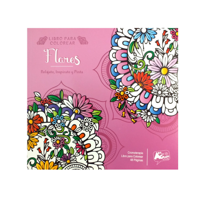 LIBRO PARA COLOREAR FLORES
