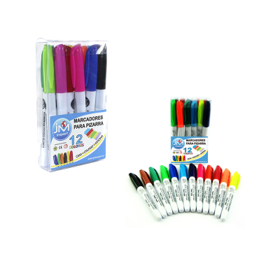MARCADORES PIZARRA 12 COLORES