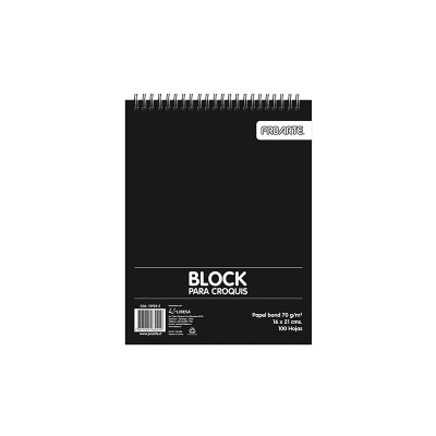 CROQUERA PAPEL BOND 70g 16X21CM  100 HOJAS PROARTE