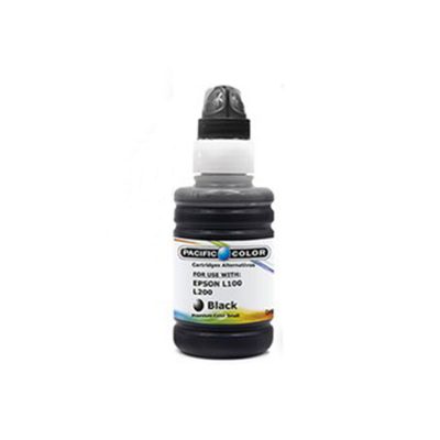 BOTELLA TINTA L100/L200 NEGRO Pacific Color 100ml.