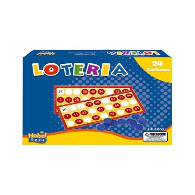 LOTERIA 24 CARTONES NOBEL TOYS