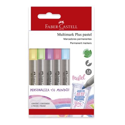 MULTIMARK PLUS PASTEL 5 COLORES FABER-CASTELL