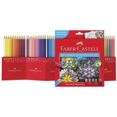 SET ECOLAPICES DE 60 COLORES LARGOS FABER-CASTELLE