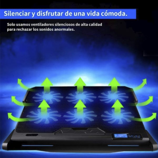 VENTILADOR GAMER PRO PARA NOTEBOOK RX0025 REPTILE X - Imagen 7