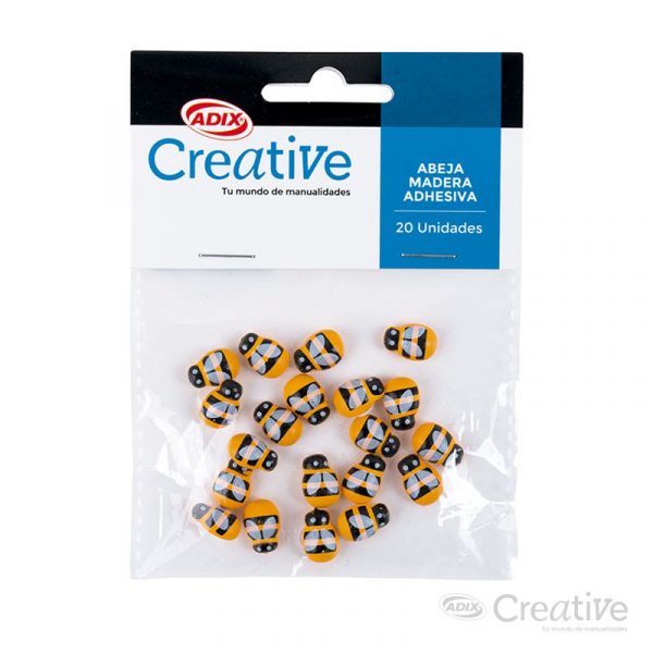 ABEJAS DE MADERA ADHESIVA CREATIVE