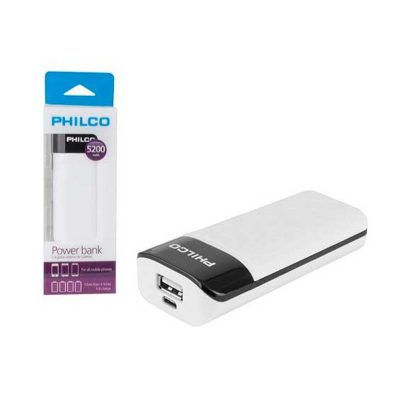 POWER BANK 5200 MAH PHILCO PORTARTIL