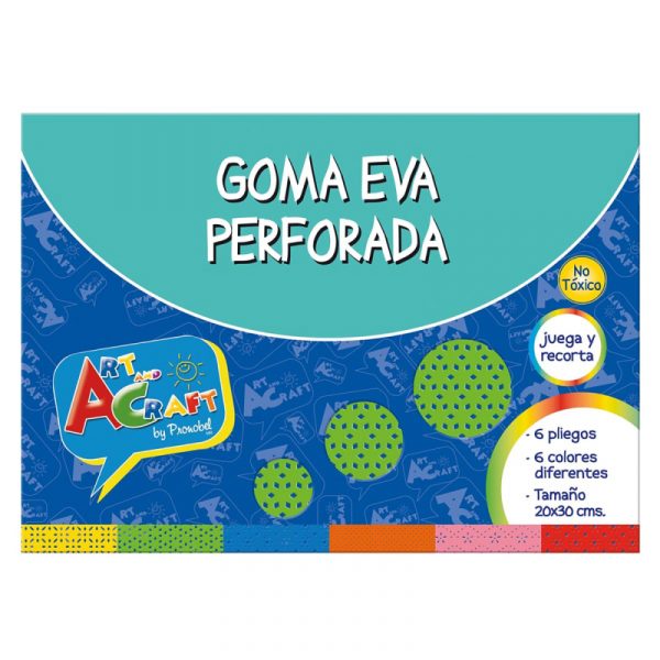 GOMA EVA PERFORADA ART AND CRAFT
