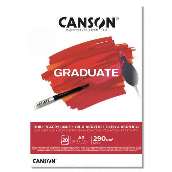 CANSON GRADUATE A3 ÓLEO Y ACRÍLICO
